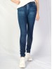 High Waist Denim Style Stretchy Legging (Fleece Lined) (One Size)